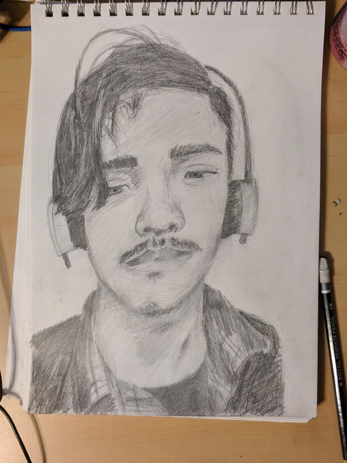 One of my first self-portraits back in 2018